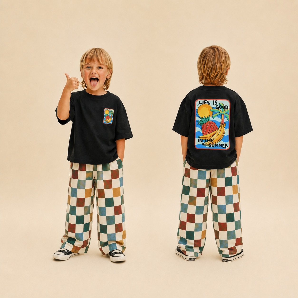 boxy & baggy pants set